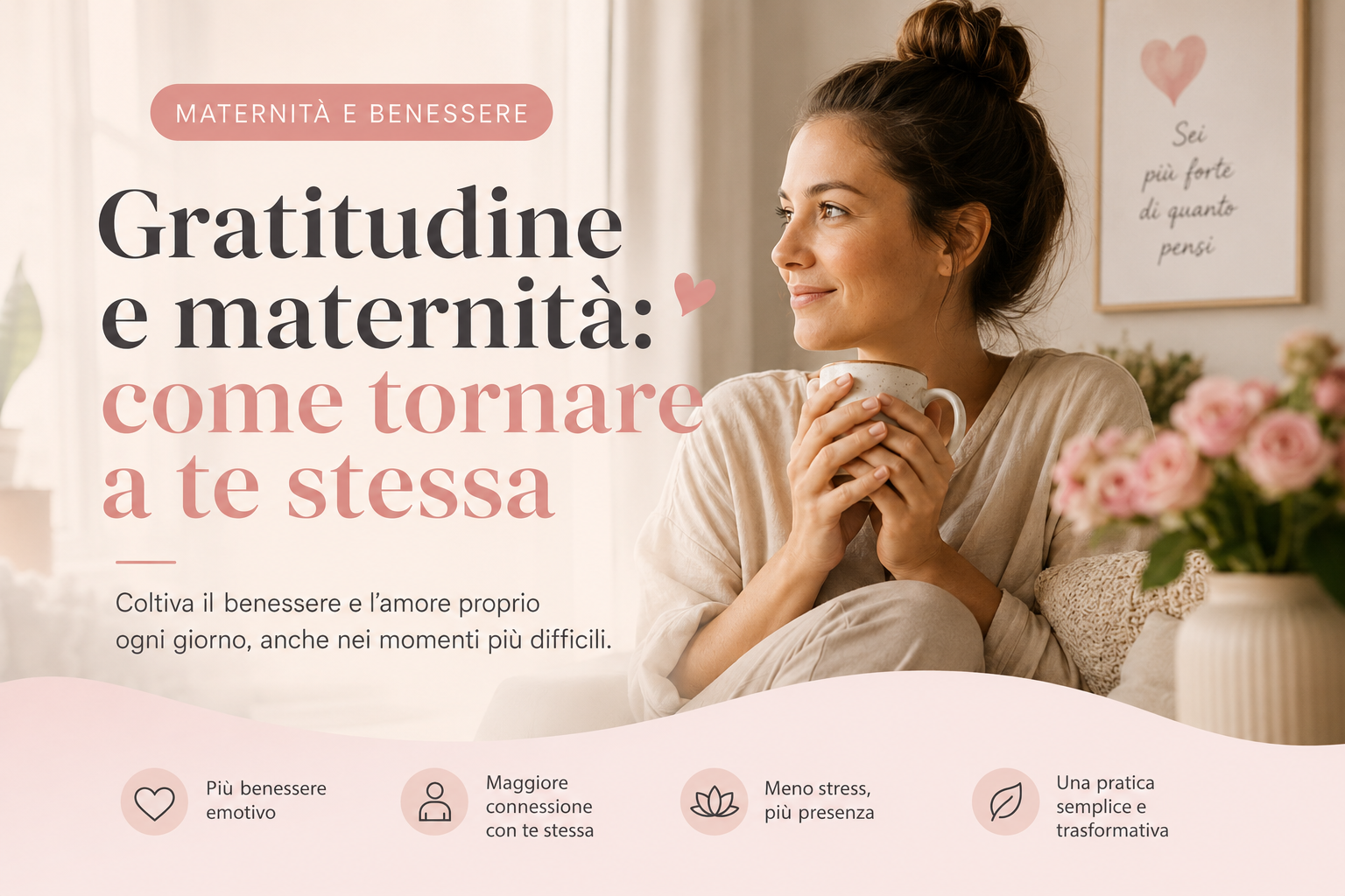 Gratitudine e maternità: una pratica semplice per ritrovare te stessa dopo essere diventata mamma